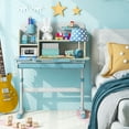 thumbnail image 3 of Patiojoy Kids Study Desk Height Adjustable Children Writing Table w/ Tilt Desktop Home School Student Learning Desk Blue, 3 of 9