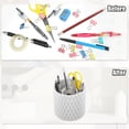 thumbnail image 5 of Unique Bargains 1 Pcs 360° Rotating Makeup Organizer Makeup Brush Holder Organizer Multi-Functional Pen Holder white, 5 of 7