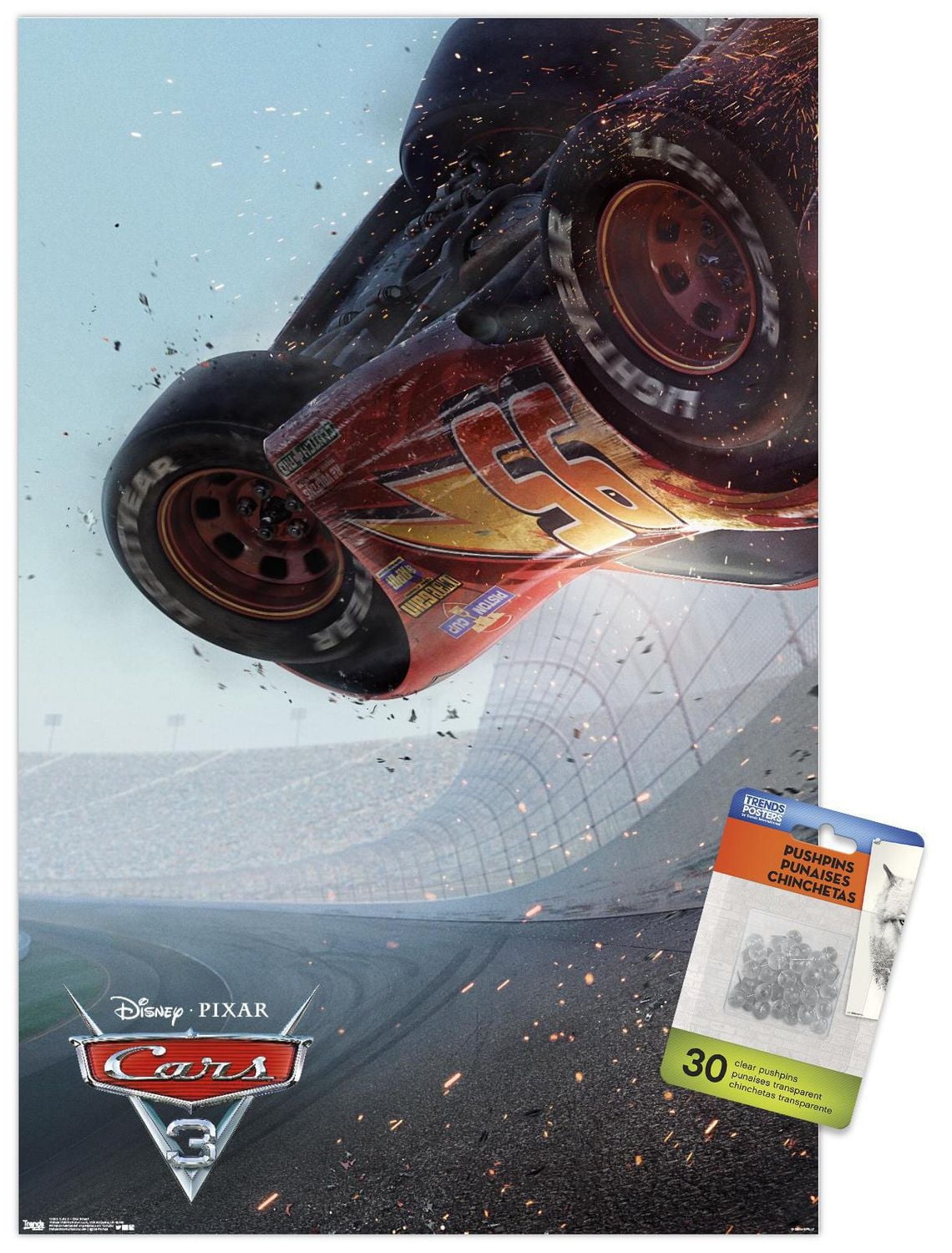 Disney Pixar Cars 3 - One Sheet Wall Poster, 22.375" x 34"