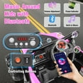thumbnail image 5 of Funcid 12V Ride on Toys with Remote Control, Single Seater Ride on Cars, 200W Electric Car for Kids w/ Bluetooth, Knob Volume Control, Battery Indicator, MP3, Spring Suspension, Pink, 5 of 8