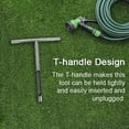 thumbnail image 6 of 21 Inch Handheld Portable Soil Sampler Stainless Steel Soil Sampling Tool Home Garden Lawn Farm Maintenance Tool T-Handle Soil Sampler, 6 of 8