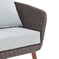 thumbnail image 6 of Athens All-Weather Brown Wicker Outdoor Chairs with Light Gray Cushions, Set of 2, 6 of 11