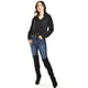 thumbnail image 4 of Blusa con jareta ajustable Roman Fashion /Juvenil, 1838 (Negro) negro G, 4 of 5