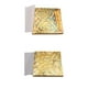 thumbnail image 1 of 100 hojas de papel de imitación abigarrado, dorado, manualidades, 14x14 cm, 1 of 9