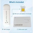 thumbnail image 3 of 4G LTE-Advanced USB WiFi Dongle & Mobile Hotspot Router &ndash; Portable Modem with Pre-Installed Spectruym Smart SIM Card &ndash; Ideal for Travel a, 3 of 7