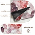 thumbnail image 6 of Red Ombre Spring Floral Area Rugs 4'x6', Washable Small Throw Rugs for Office Bathroom, Summer Botanical Flowers Indoor Outdoor Rug Non-Slip Low Pile Carpet Runner Reversible Floor Mats, 6 of 8
