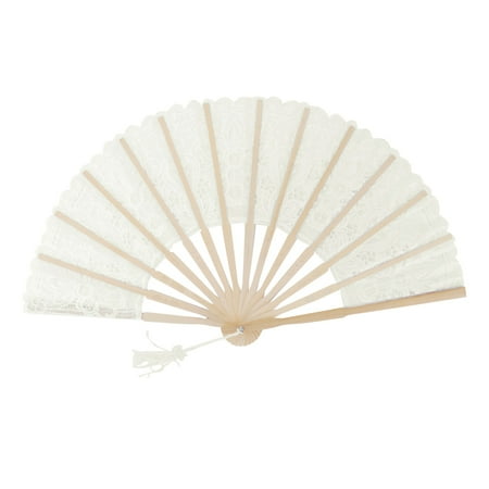 

Folding Fan Gauze Hand Fan For Friends For Decoration Milk White