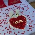 thumbnail image 2 of JeashCHAT 100 Pcs Silk Rose Petals Artificial Flowers for Romantic Night Valentine's Day Wedding Party Home Hotel Room Flower Decoration, 2 of 3