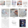 thumbnail image 3 of Paint by Numbers Kit for Adults, Colorful Dog Portrait Art Paint by Numbers, Easy Paint by Numbers Kit for Adults Beginner, DIY Adult Paint by Number Kits on Canvas, Home Decor 12x16in, 3 of 7