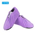 thumbnail image 3 of Unique Bargains Reusable Non Slip Shoe Covers, 10 Pairs Washable Thickened Boot Covers Soft Shoe Protectors, Purple, 3 of 6