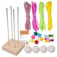 thumbnail image 3 of KLKCMS Crochet Material Package Cute Paracord Jig Weaving Tools for Adults and Kids 2, 3 of 9