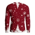 thumbnail image 6 of Wutalume Men's Christmas Print Crewneck Sweater, Long Sleeve Ribbed Knit Pullover, Relaxed Fit Casual Business Knitwear for Holiday Parties and Daily Wear,Red 2XL, 6 of 6