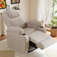thumbnail image 2 of Lacoo Power Lift Recliner Chair with Massage Ergonomic Chair for Elderly with Infinite Position Side Pocket, Linen Beige, 2 of 7