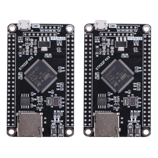 2X STM32F407VET6 STM32 System Core Board STM32F407 Development Board F407 Single-Chip Learning Board,2 x System Core Board,black