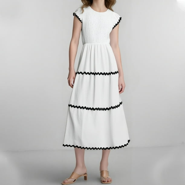 Vestidos de Mujer Vestido Casual Para Mujer Nuevo Vestido Temperamento Vestido Largo Europeo y Vestido de Mujer Delgado Elegante Dama