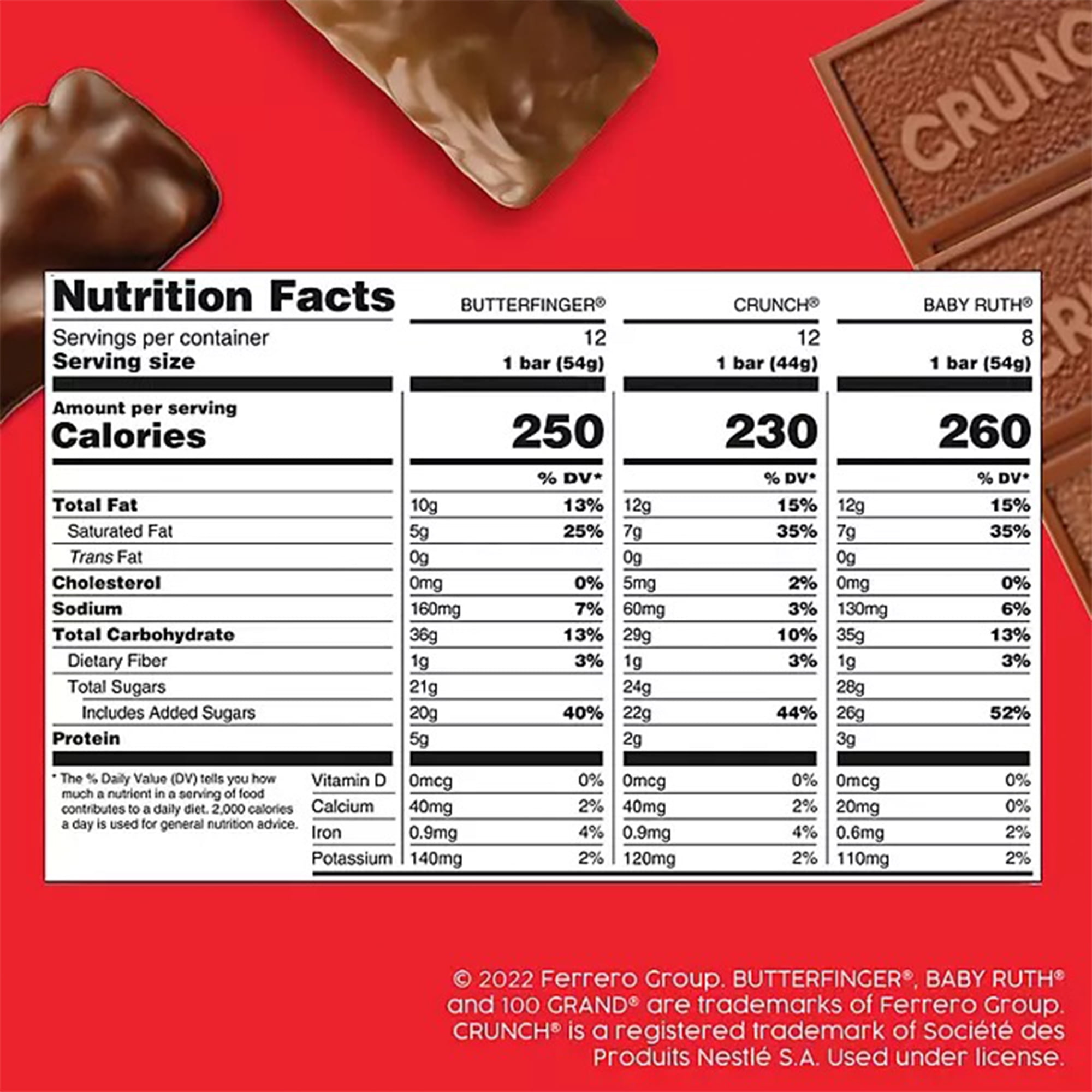 RADYAN Crunch Candy Bars, Creamy Milk Chocolate with Crisped Rice, 18-Piece, 1.55 oz
