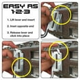 thumbnail image 3 of SNAP-LOC E-Track Connector Plate Set 10-Pack, Logistic Tie-Down for Pickups, Trucks, Trailers, 3 of 5