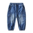 thumbnail image 2 of JTieaclothes Boys Jeans For Toddlers Kids Distressed Denim Pants With Pockets Casual Comfortable Long Pants For School Everyday Wear Age 3 8 Years,Boys Pants Sizes 3-4 Years, 2 of 6