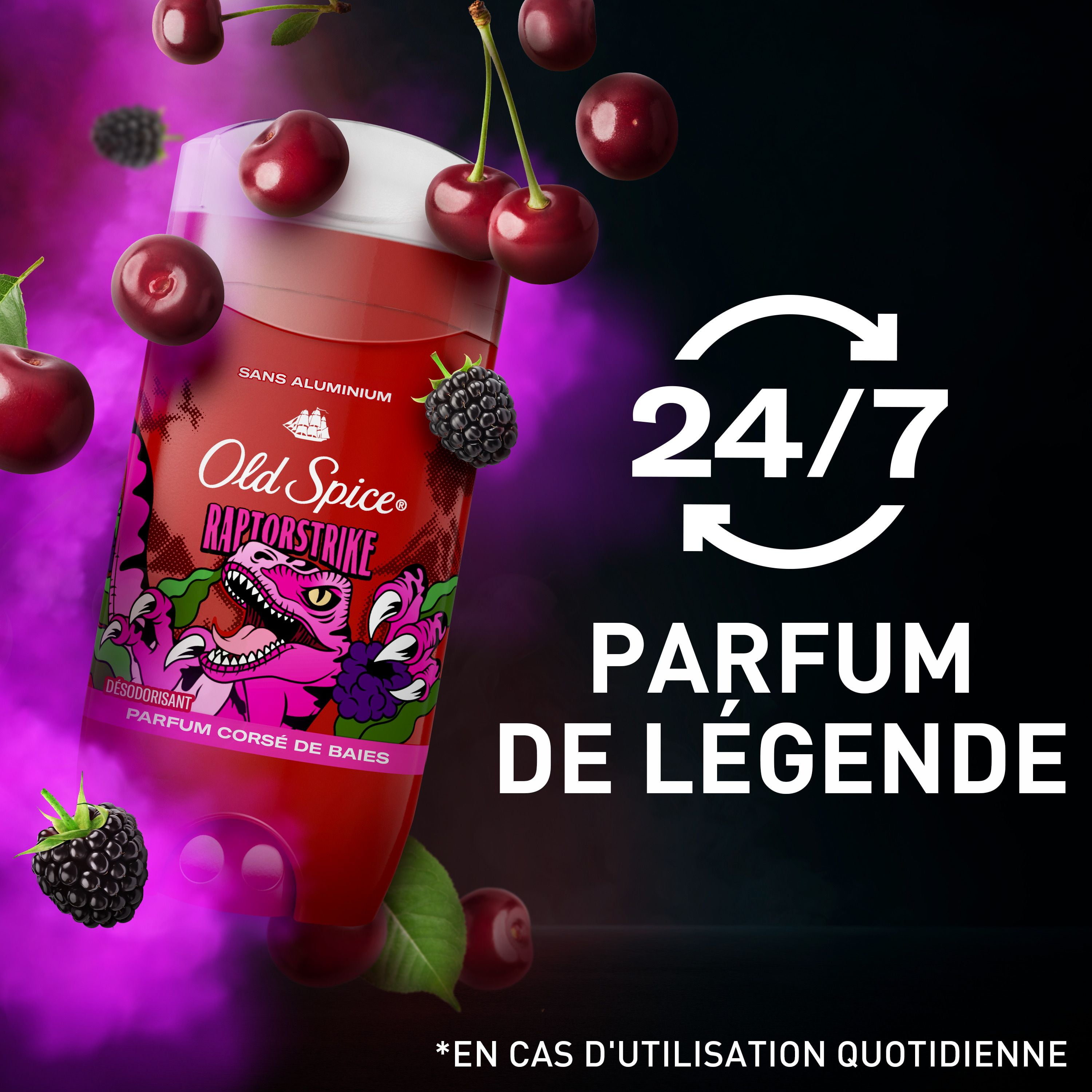 Old Spice Aluminum Free Deodorant for Men, Raptorstrike, 48 Hr. Protection, 85G