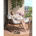 thumbnail image 1 of Gaderth Outdoor Papasan Rocking Chair, Oversized Wicker Lounge Chair With Cushion and Metal Frame, Patio Rattan Egg Rocker for Balcony, Backyard, Porch, Bedroom, Indoor Outdoor Seating, 1 of 7