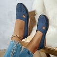 thumbnail image 4 of Womens Knit Orthopedic Wedges Slip on Loafers Fall Casual Walking Driving Non Slip Work Shoes, 4 of 7