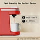 thumbnail image 4 of CHULUX Mini cafetera para cápsulas K, cafetera de una sola porción para una taza americana, cafetera ligera en cápsulas, roja, 4 of 5
