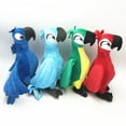 thumbnail image 3 of 12in BLU & Jewel 2PCS Rio Plush Toy Parrot Bird Stuffed Animal Doll for Kids Gift, 3 of 6