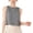 Black, variant on T Shirts for Women Size Xl Checked Print Crew Neck Sleeveless Tank with Button Front Crop Top Casual Graphic Tees for Women