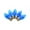 Blue, variant on Holiday Bright Lights Incandescent C7 Blue 25 ct Replacement Christmas Light Bulbs 0.08 ft.