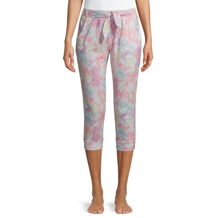 Roudelain Women's Distressed Wash Capri Pajama Pants