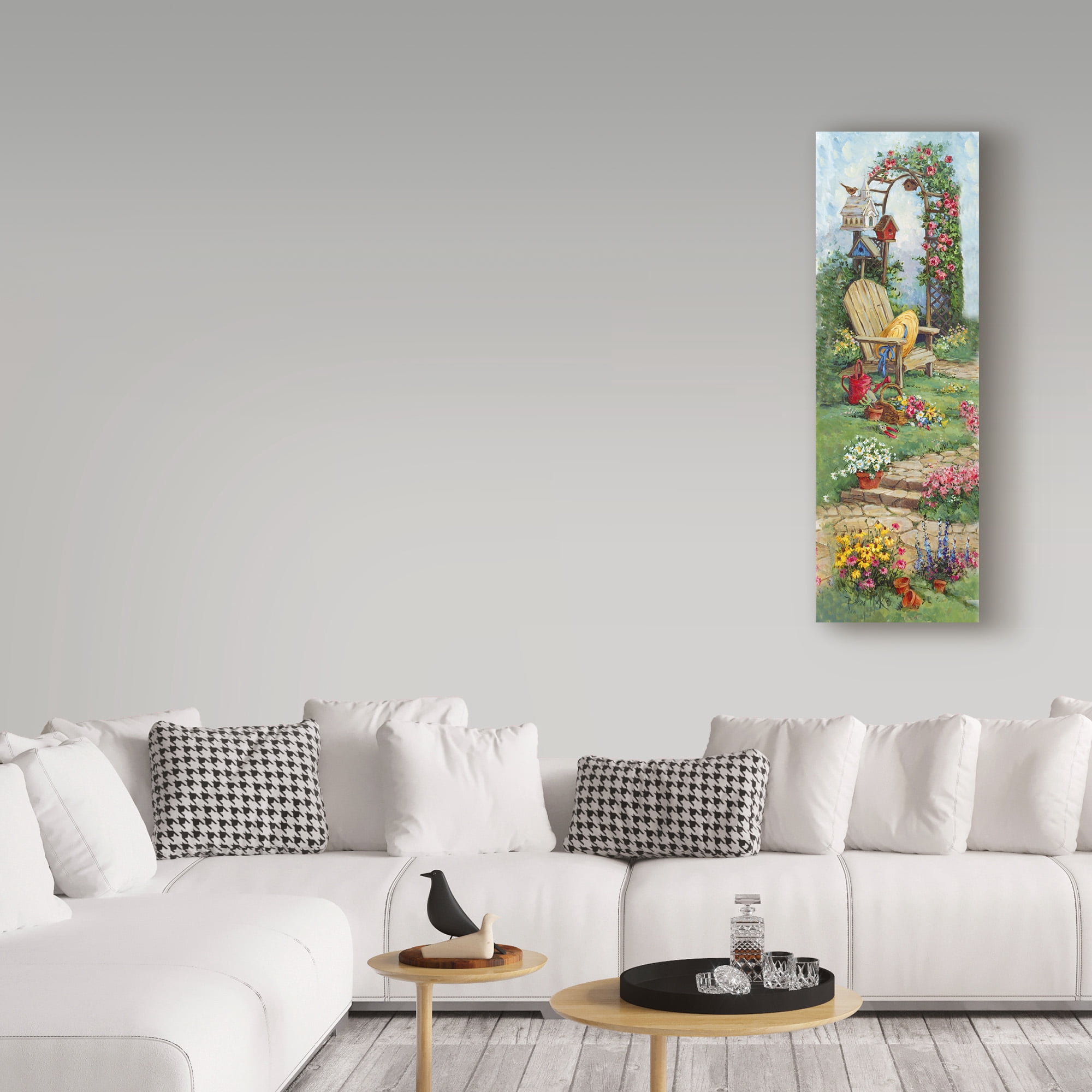 Trademark Fine Art ' Down the Garden Path 2' Canvas Art by Barbara Mock