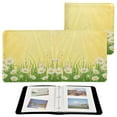 thumbnail image 2 of Photo Album Leather Photo Album 11.8x11.2x1.5 Inch Bookshelf Photo Album Scrapbooking Refills Scrapbook Photo Album Daisies and Sun Rays, 2 of 9