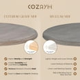 thumbnail image 3 of COZAYH Table d'Appoint en Bois Style Ferme Rustique avec Tablette de Rangement, Fini Gris Vintage, 3 of 12