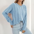 thumbnail image 4 of Fashion Sweater, Machine Wash Crew Neck Sweater Hollow Round Neck For Work For Woman ANGGREK Otros, 4 of 8