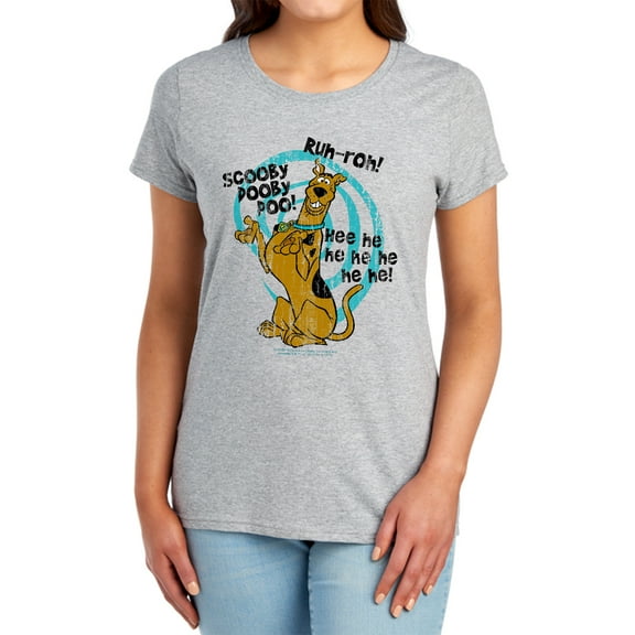 Scooby Doo Quoted Women's T Shirt, Athletic Heather, Medium