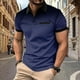 thumbnail image 1 of Ceisia Men's Polka Dot Gradient Short Sleeve Polo Shirt Casual Summer Top Purple XL Gifts, 1 of 5