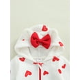 thumbnail image 5 of Newborn Baby Girl Winter Clothes Baby Snow Suit Infant Strawberry Jumpsuit Hooded Romper Snowsuit Warm Fleece Bunting, 5 of 9