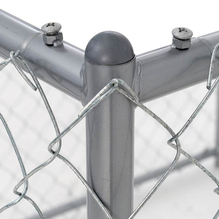Lucky Dog 10 x 5 x 6 Heavy Duty Outdoor Chain Link Dog House Kennel 2 Pack