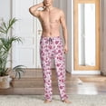 thumbnail image 2 of Fotbe Flower Butterfly Pantalones de Pijama para Hombre, Pantalones de Dormir, Pantalones de Casa con Cintura Ajustable y Bolsillos-X-Large, 2 of 6