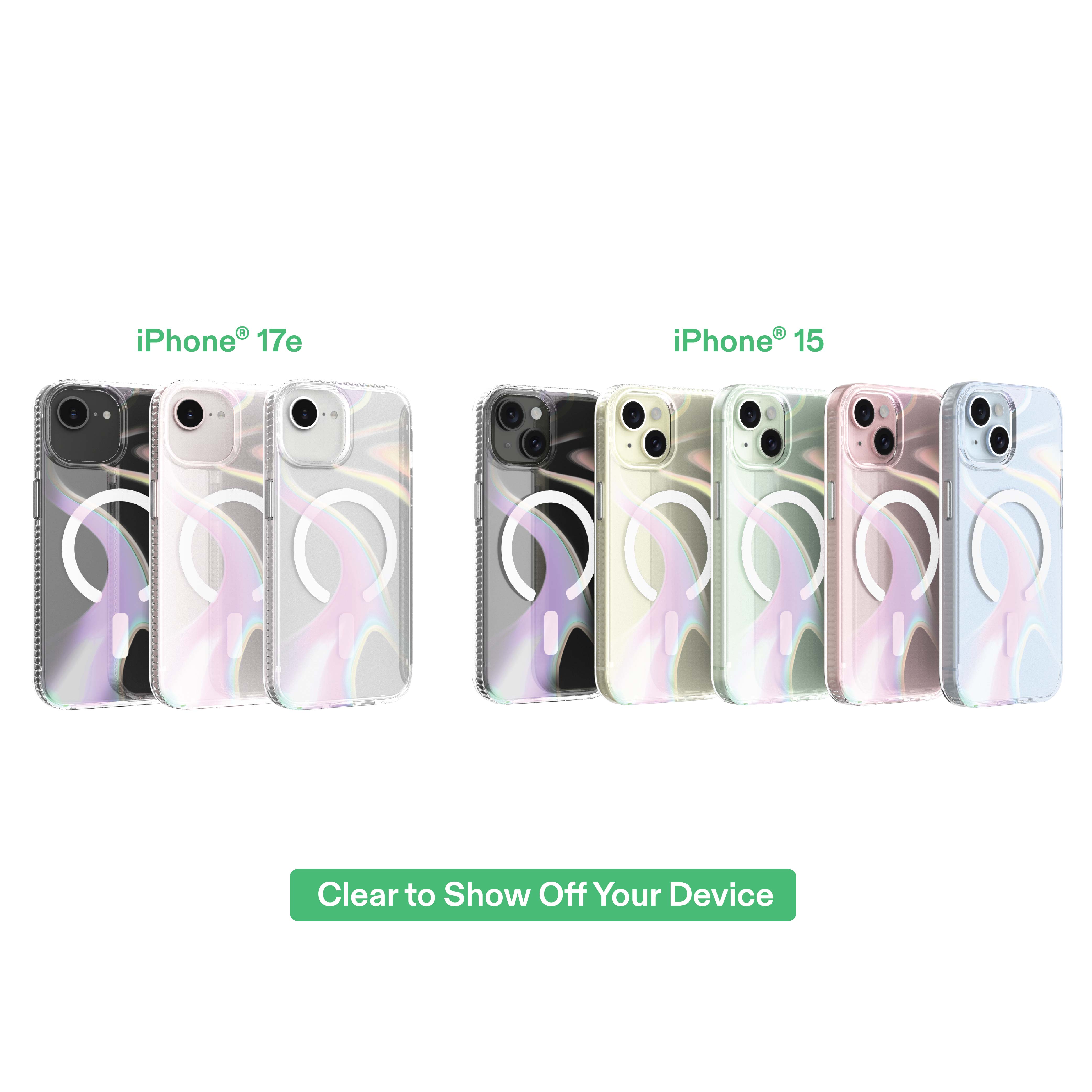 onn Clear Iridescent iPhone Case with MagSafe photo 6