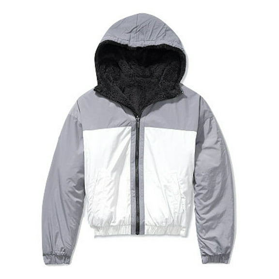 Victoria's Secret Pink Reversible Teddy Jacket Multi Color Size Small NWT