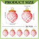 thumbnail image 2 of 36 colgantes de fresa de cristal transparente con forma de fresa, colgantes de frutas, adornos de fresas color cereza con aleación de esmalte dorado., 2 of 5
