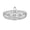 Clear, variant on Creative Crystal Glass Multifunctional Party Snack Tray with Lid, Serving Dishes for Dried Fruits Nuts Candies Fruits, 5-Compartment