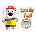thumbnail image 1 of Messenger Pet FD0713 Save My Pets Fireman Dog 3-D Plush Window Sign - 2 Pack, 1 of 1
