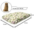 thumbnail image 2 of Flip Flop Pet Bed, Tropical Summer Theme Coconut Palm Ice Cream Cone Slice of Watermelon and Toucan, Resistant Pad for Dogs and Cats Cushion with Removable Cover, 24" x 39", Multicolor, by Ambesonne, 2 of 4