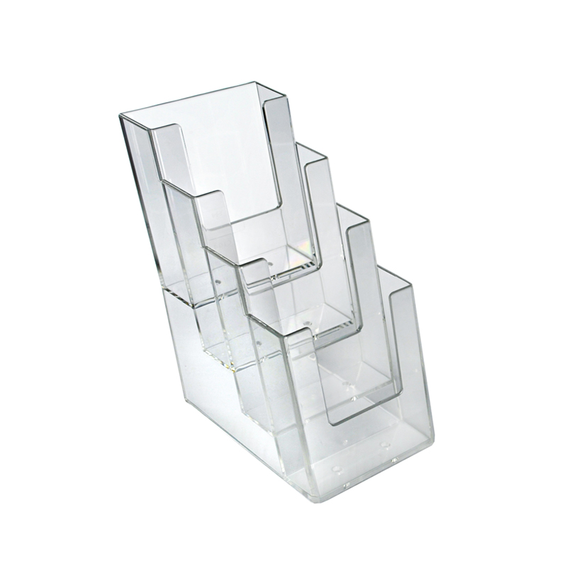 Four-Tier Four-Pocket Trifold Brochure Holder