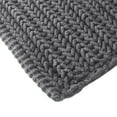 thumbnail image 4 of Madison Park Lasso Yarn Dyed Cotton Chenille Chain Stitch Rug Charcoal 20x30, 4 of 6