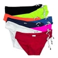 thumbnail image 1 of Bañador de cintura baja con triángulos y encaje unilateral para hombre, pantalones cortos sexys de nailon para aguas termales, bañador de moda, 1 of 5