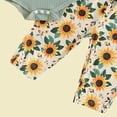 thumbnail image 6 of vigerkar New To The Crew Baby Girl Outfit Newborn Coming Home Outfits Ribbed Romper Bodysuit Floral Pants Set (Green, 3-6 Months), 6 of 7