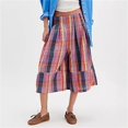 thumbnail image 2 of Women's Palazzo Pants Pocket Retro Plaid Wide Leg Loose Casual Long Trousers Pants for Women Pink XL, 2 of 4